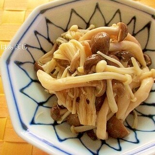 レンジで♪きのこのとろろ昆布和え